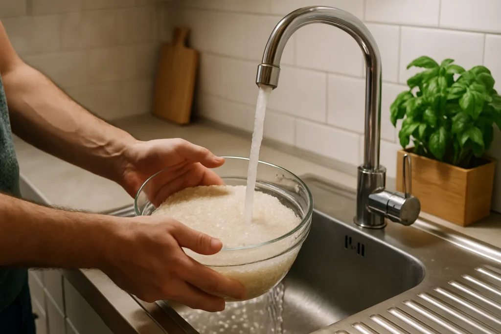 Por que lavar o arroz antes do preparo faz diferença real no sabor