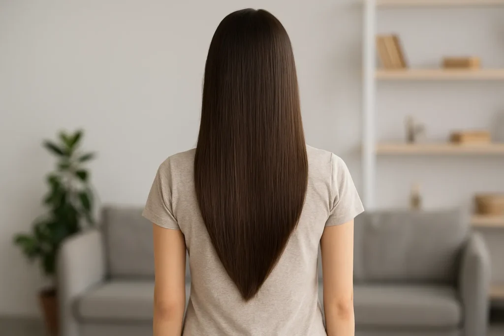 Corte de cabelo em U ou em V