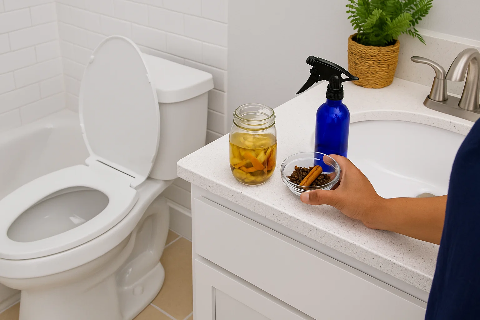 3 truques com itens da cozinha para perfumar o banheiro