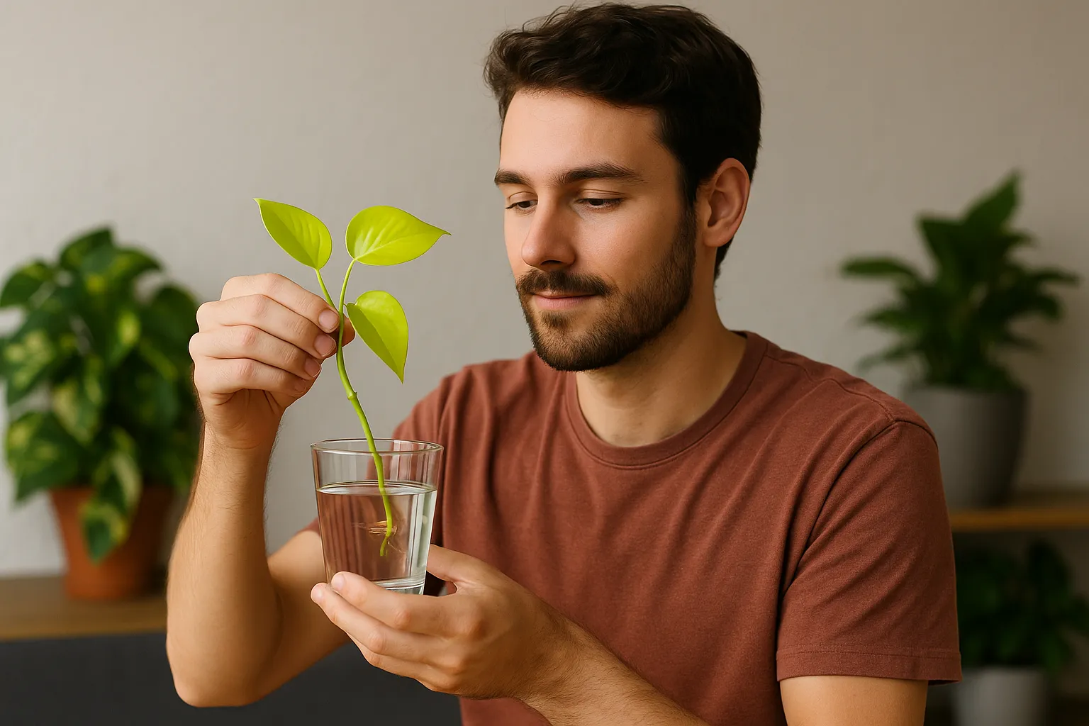 Como fazer muda de jiboia neon e deixá-la crescer com mais vigor