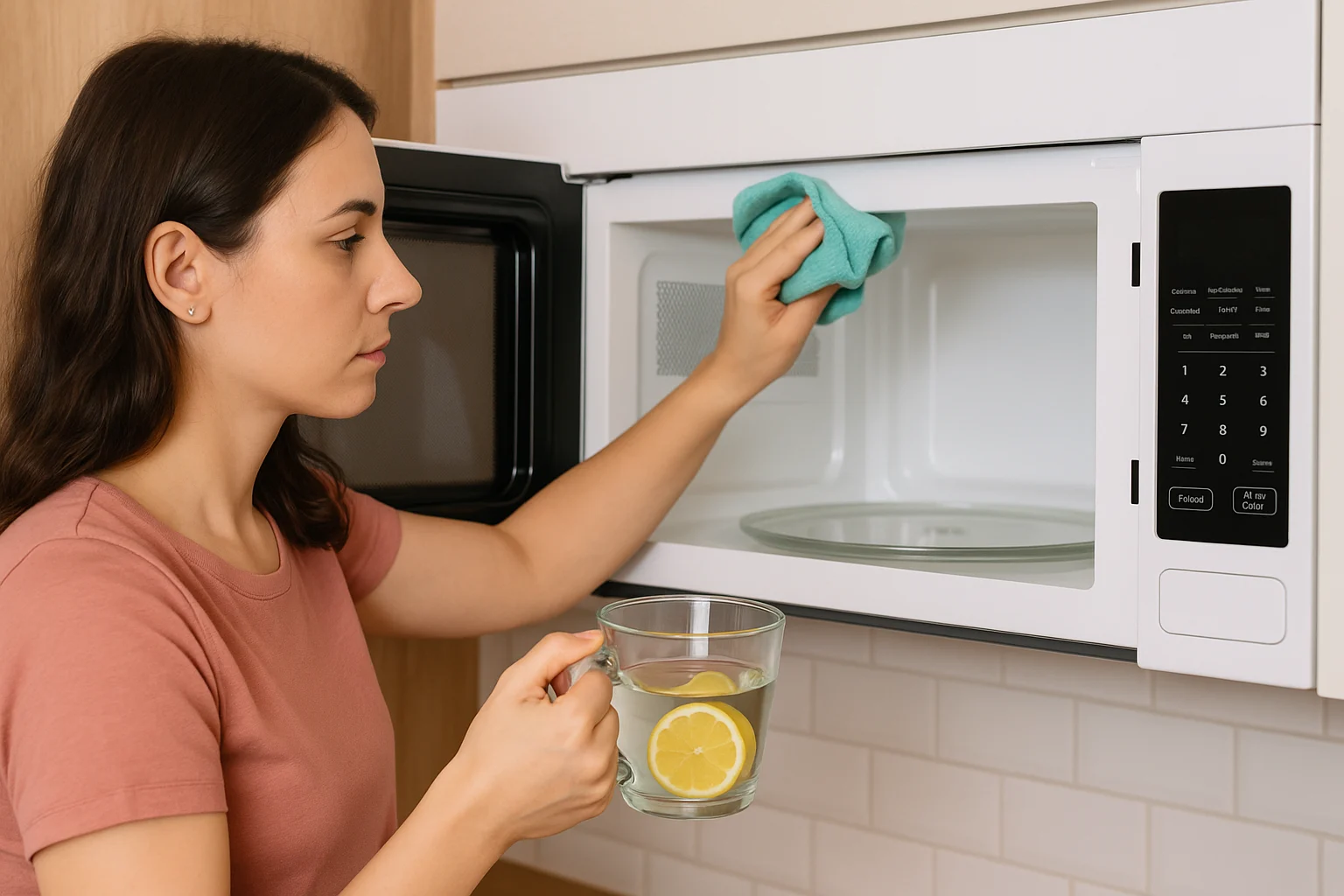 Como limpar micro-ondas com vinagre e limão em 3 minutos
