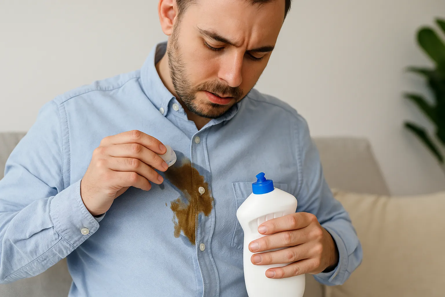Como tirar mancha de café dos tecidos usando gelo e detergente o truque que muita gente ignora