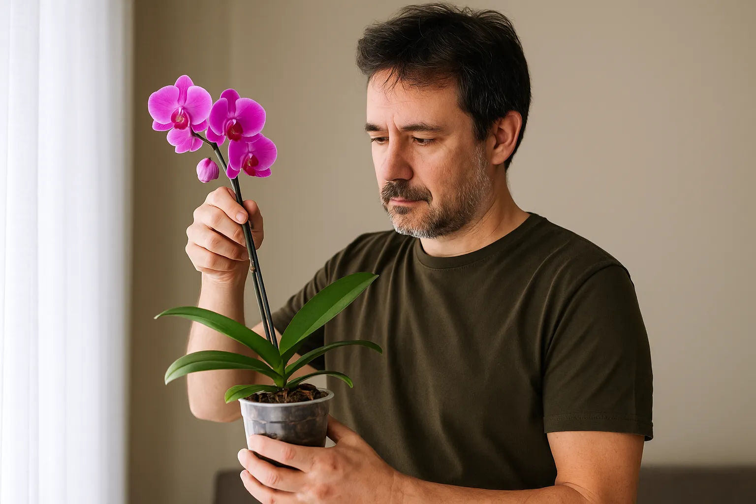 O substrato certo para orquídea que não cresce no vaso