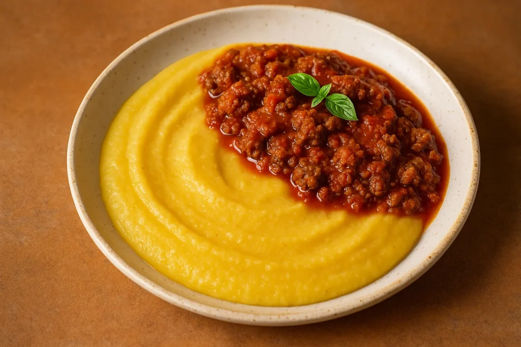Polenta cremosa com molho de carne 5 truques para deixar muito mais saborosa