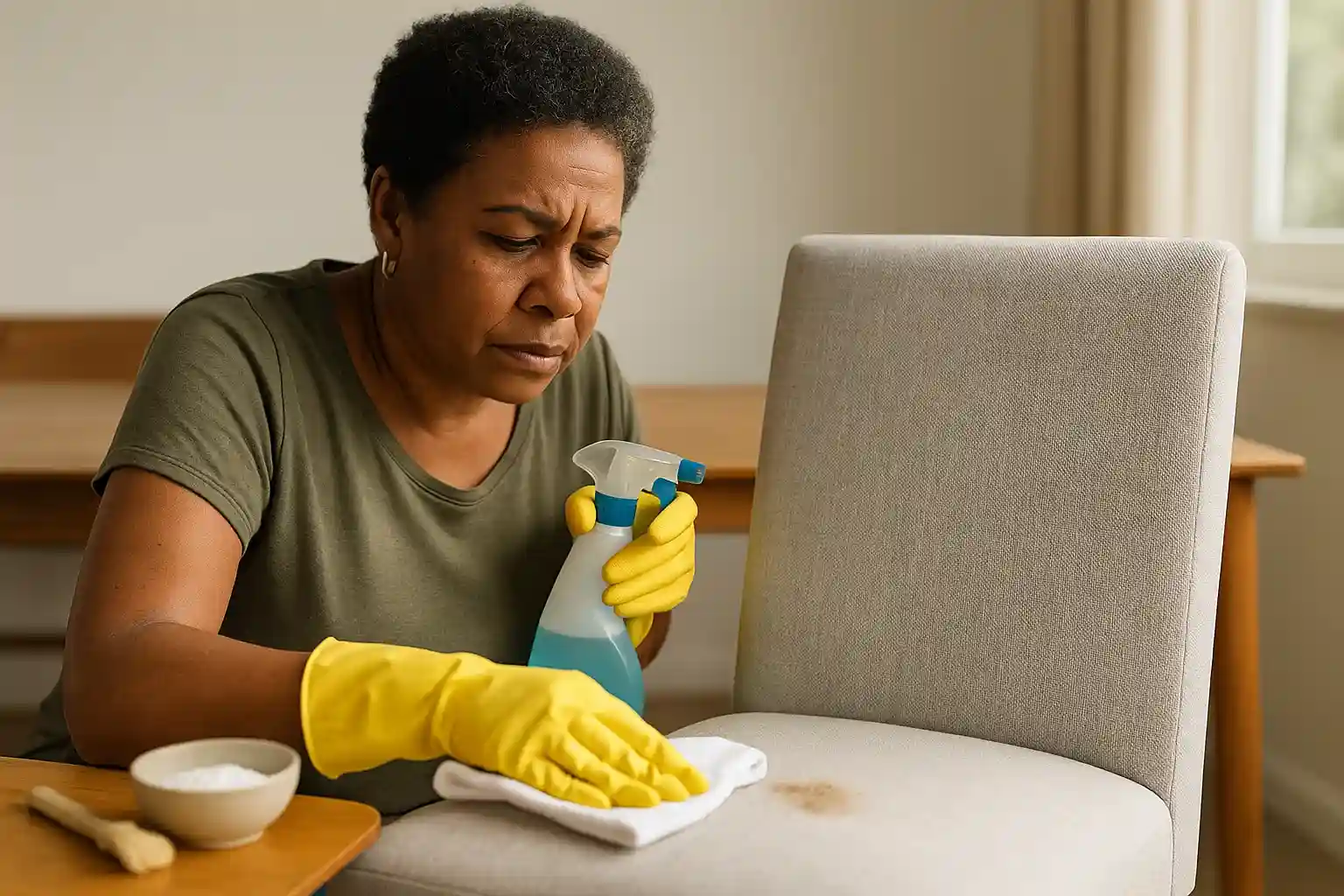5 truques para tirar manchas de gordura de cadeiras
