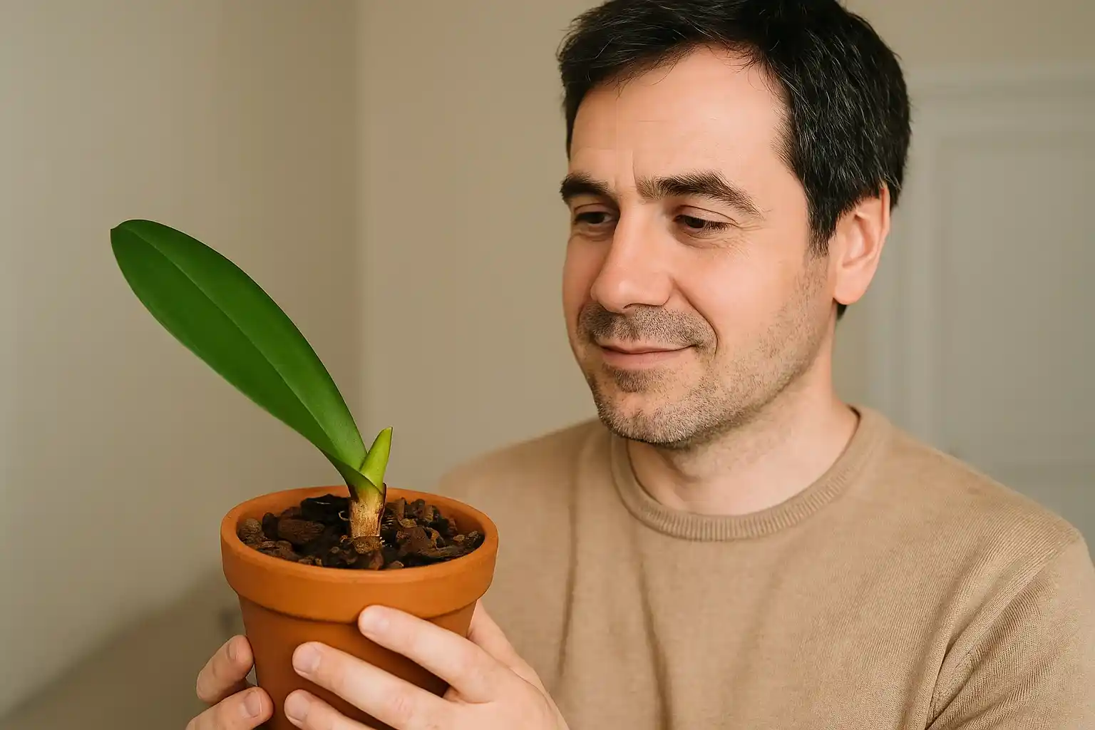 Como fazer muda de orquídea com 1 folha saudável