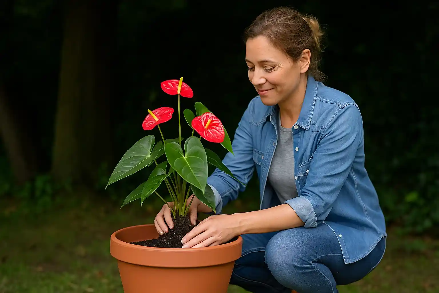 Como plantar antúrio na sombra e estimular a floração