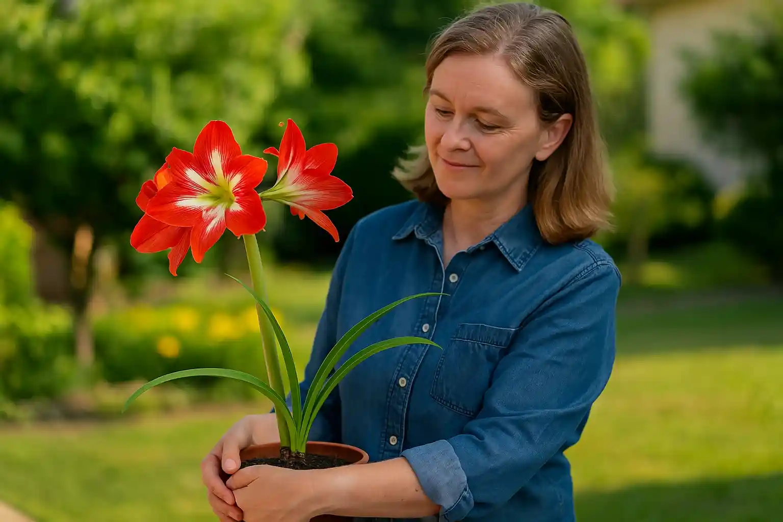 Amarílis vira atração do jardim com flores vistosas quando se seguem esses 7 truques fáceis de aplicar