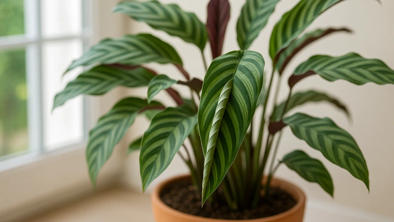 Calatéia enrolando as folhas Veja o que isso significa e como corrigir