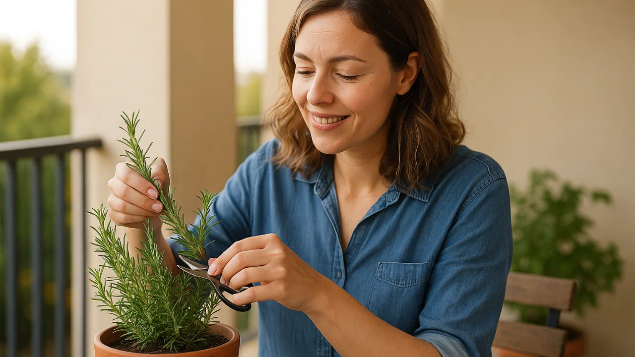 Como cultivar alecrim em vaso e colher ramos frescos o ano inteiro